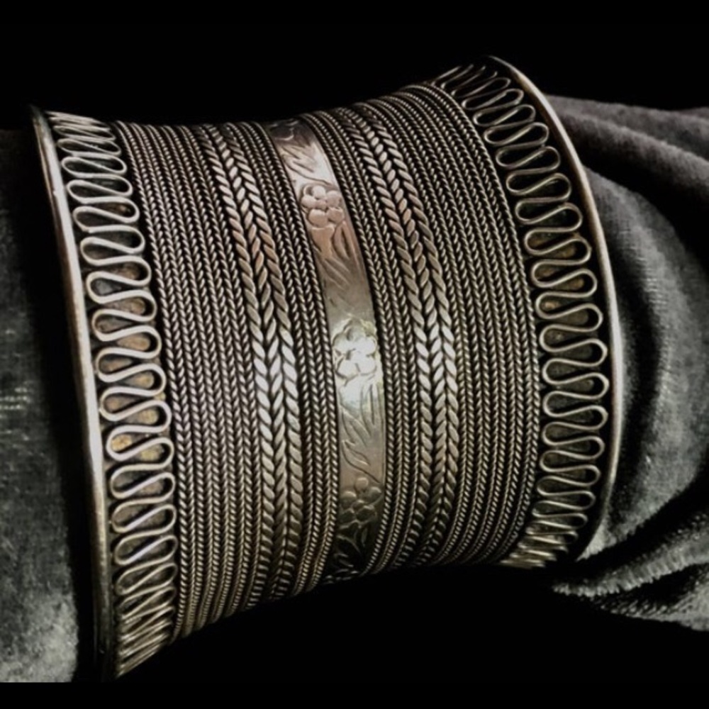 BA SUARTI DESIGNER STERLING LARGE CUFF BRACELET